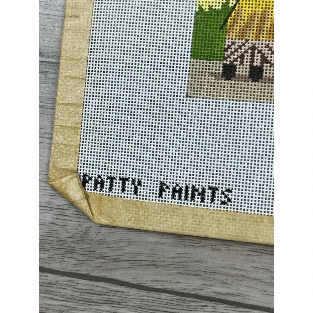 Patty Paints Hand Painted Needlepoint Canvas Hawaii Tiki Hawaiian Tropical 17ct